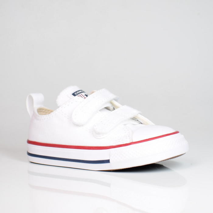 CONVERSE KIDS TODDLER EASY-ON CHUCK TAYLOR ALL STAR LOW TOP WHITE/GARNET/NAVY 769029C