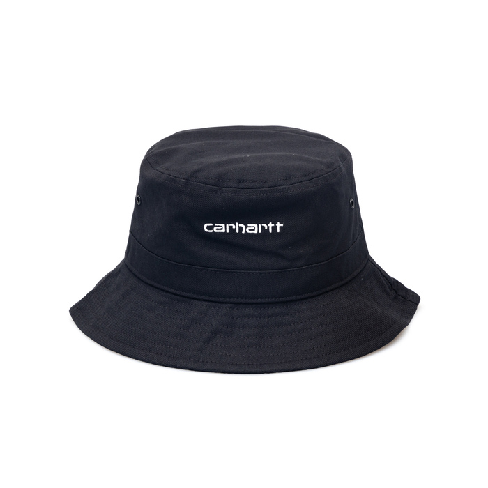 CARHARTT SCRIPT BUCKET HAT BLACK/WHITE I029937