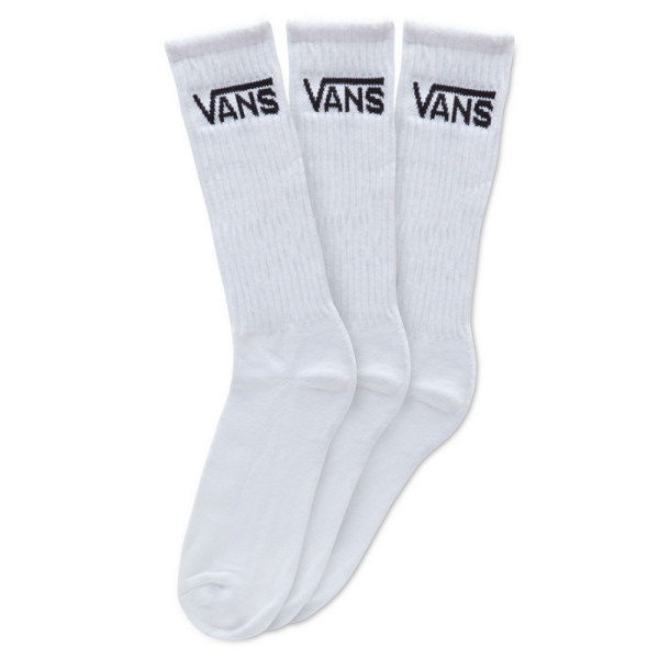CALCETINES ALTOS VANS CLASSIC CREW (3 PACK) WHITE VN000XSEWHT