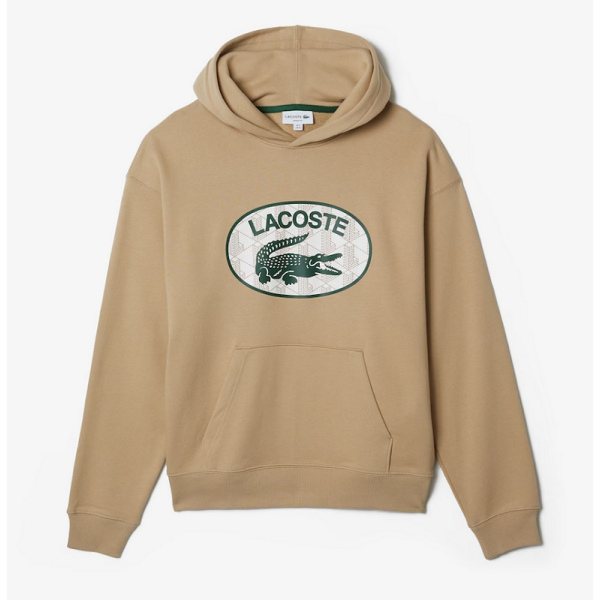 SUDADERA LACOSTE LOOSE FIT BEIGE SH2524-00-02S