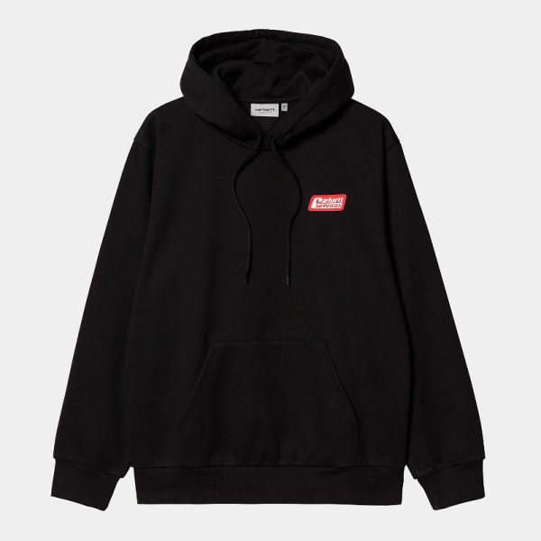 CARHARTT WIP HOODED FREIGHT SERVICES SWEAT BLACK I031013