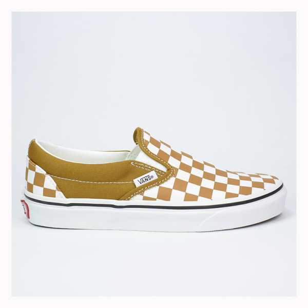 VANS CLASSIC SLIP-ON COLOR THEORY CHECKERBOARD MOSTAZA VN000BVZ1M7