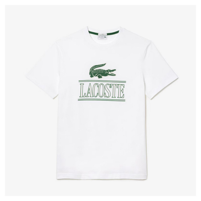 Camiseta Lacoste algodón grueso Blanca TH1218-00-001