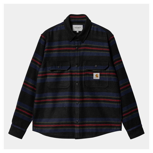 Chaqueta Carhartt Wip Oregon Shirt Jacket Starco Stripe Black I032272