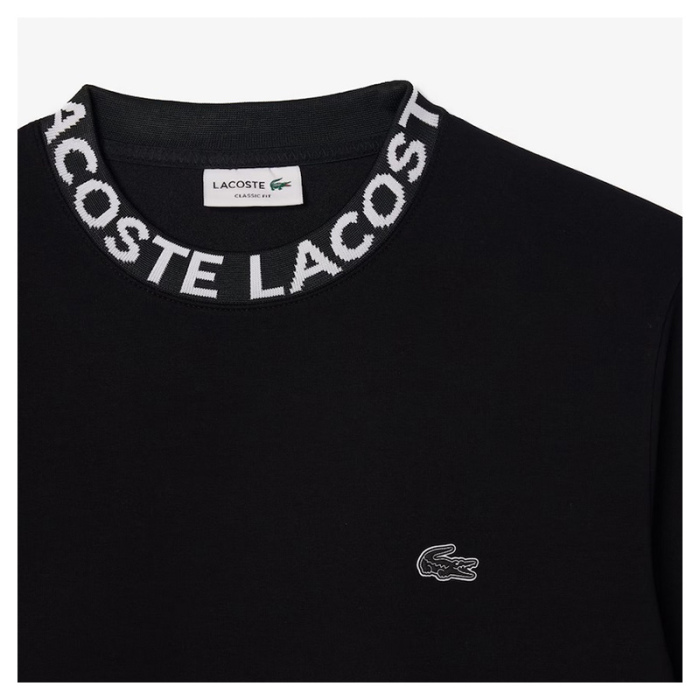 Cewneck Lacoste jacquard logo Black SH7473-00-031