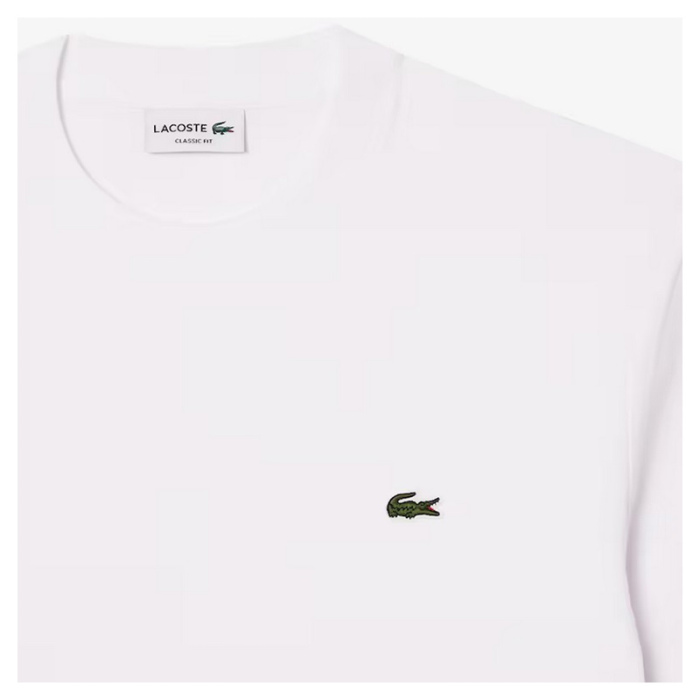 Camiseta Lacoste corte clásico de algodón White TH7318-00-001