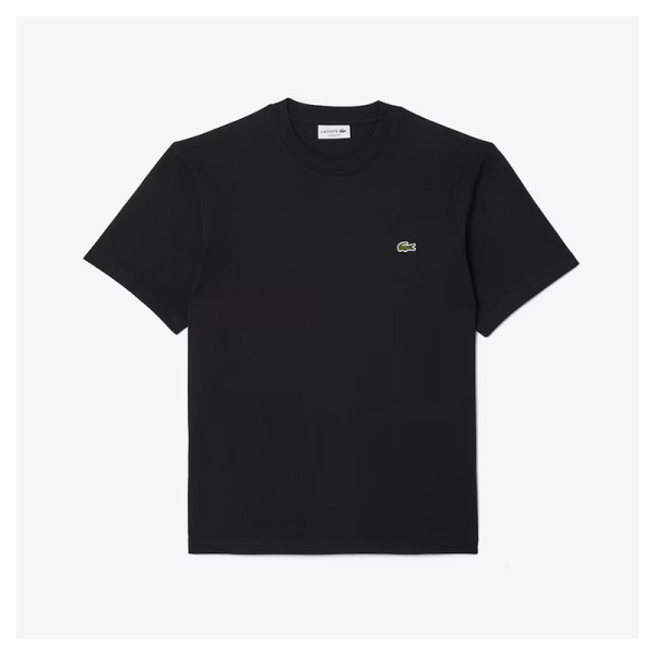 Camiseta Lacoste corte clásico de algodón Negra TH7318-00-031