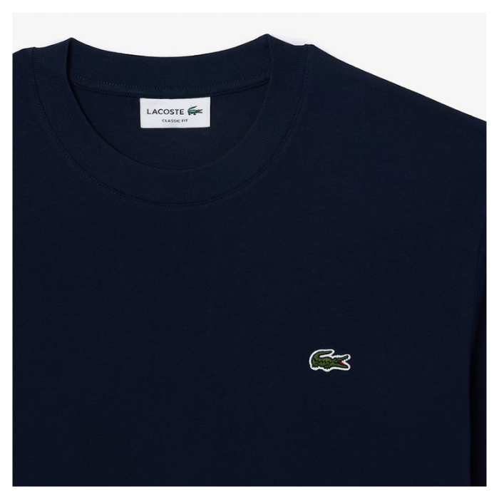 Camiseta Lacoste corte clásico de algodón Navy TH7318-00-166