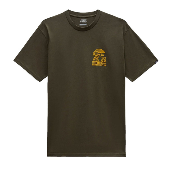 Camiseta Vans Linear Mountain SS Verde VN000G0EKCZ