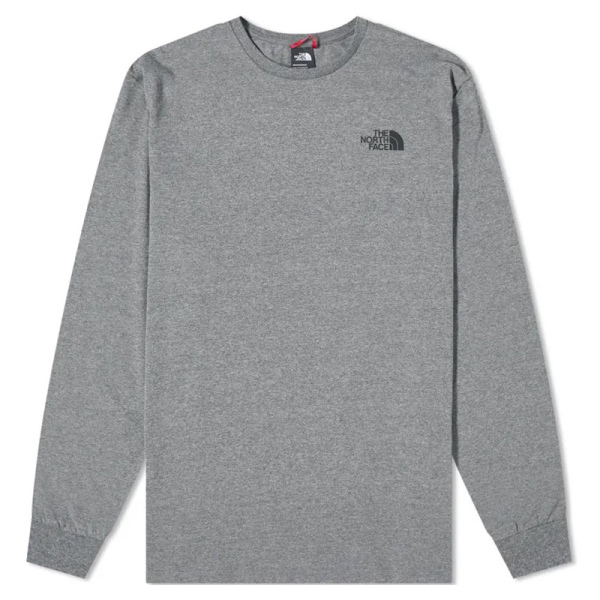 The North Face M L/S Tee Simple Dome Grey NF0A87QNDYY