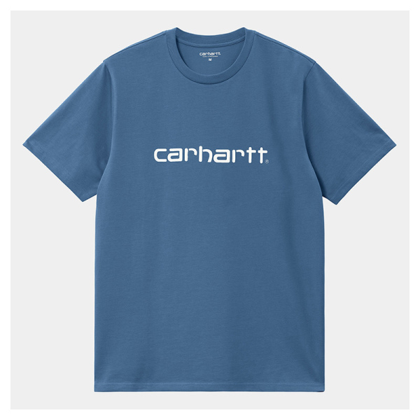 Camiseta Carhartt Wip S/S Script T-Shirt Sorrent/White I031047