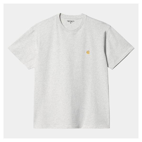 Camiseta Carhartt Wip S/S Chase T-Shirt Ash Heather/Gold I026391