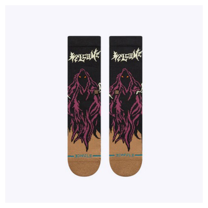 Calcetines Stance Welcome Skelly Crew A556A24WSC-BLK