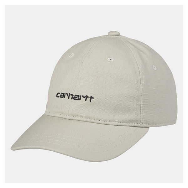 CARHARTT WIP CANVAS SCRIPT CAP WHITE/BLACK I028876