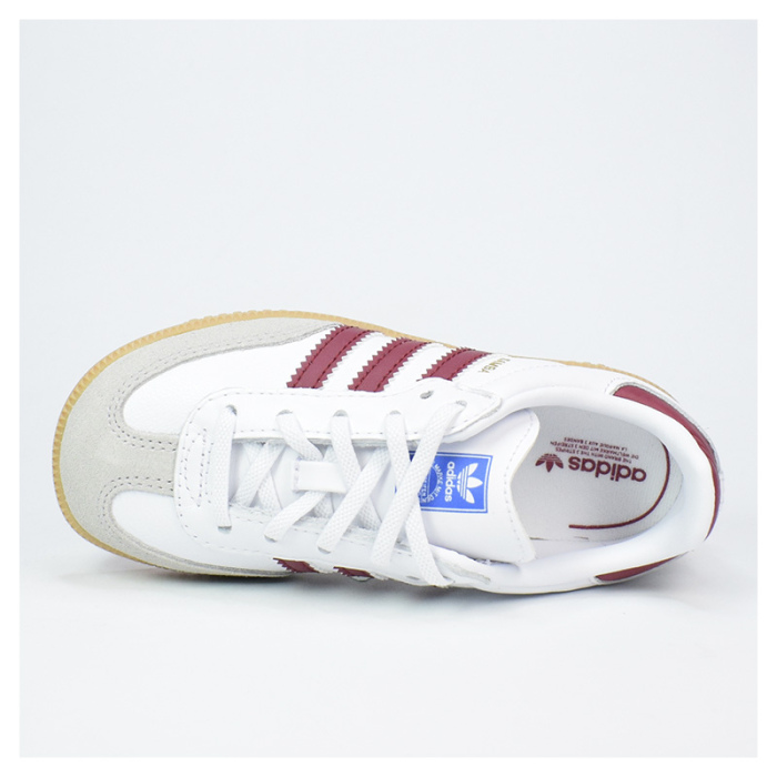 Zapatillas Adidas Samba Og EL I (Bebé) White/Burgu/Gum IE1336