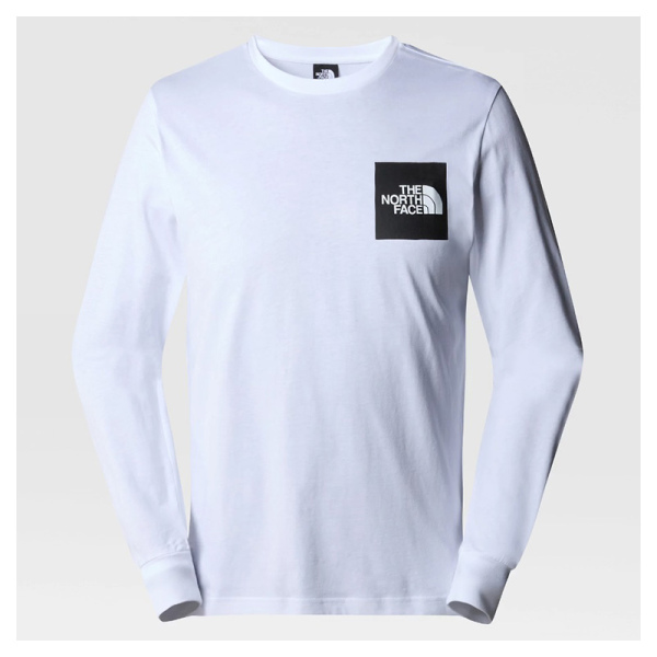 The North Face M L/S Fine Tee White NF0A87NCFN4