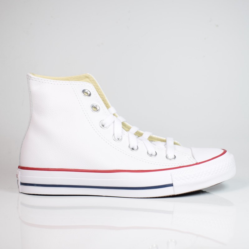 CONVERSE CHUCK TAYLOR ALL STAR LEATHER HI WHITE 132169C